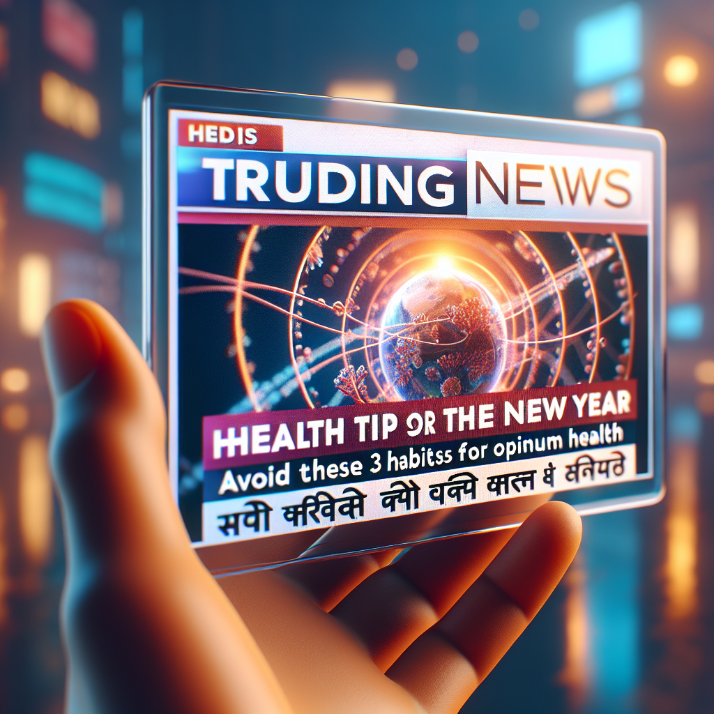 नए साल में हेल्थ टिप्स: 2026 में भूलकर भी न दोहराएं ये 3 आदतें, सेहत पर पड़ेगा बुरा असर